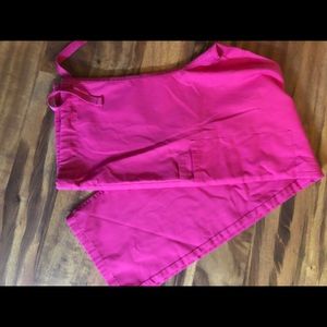 Straight leg, drawstring scrub pants